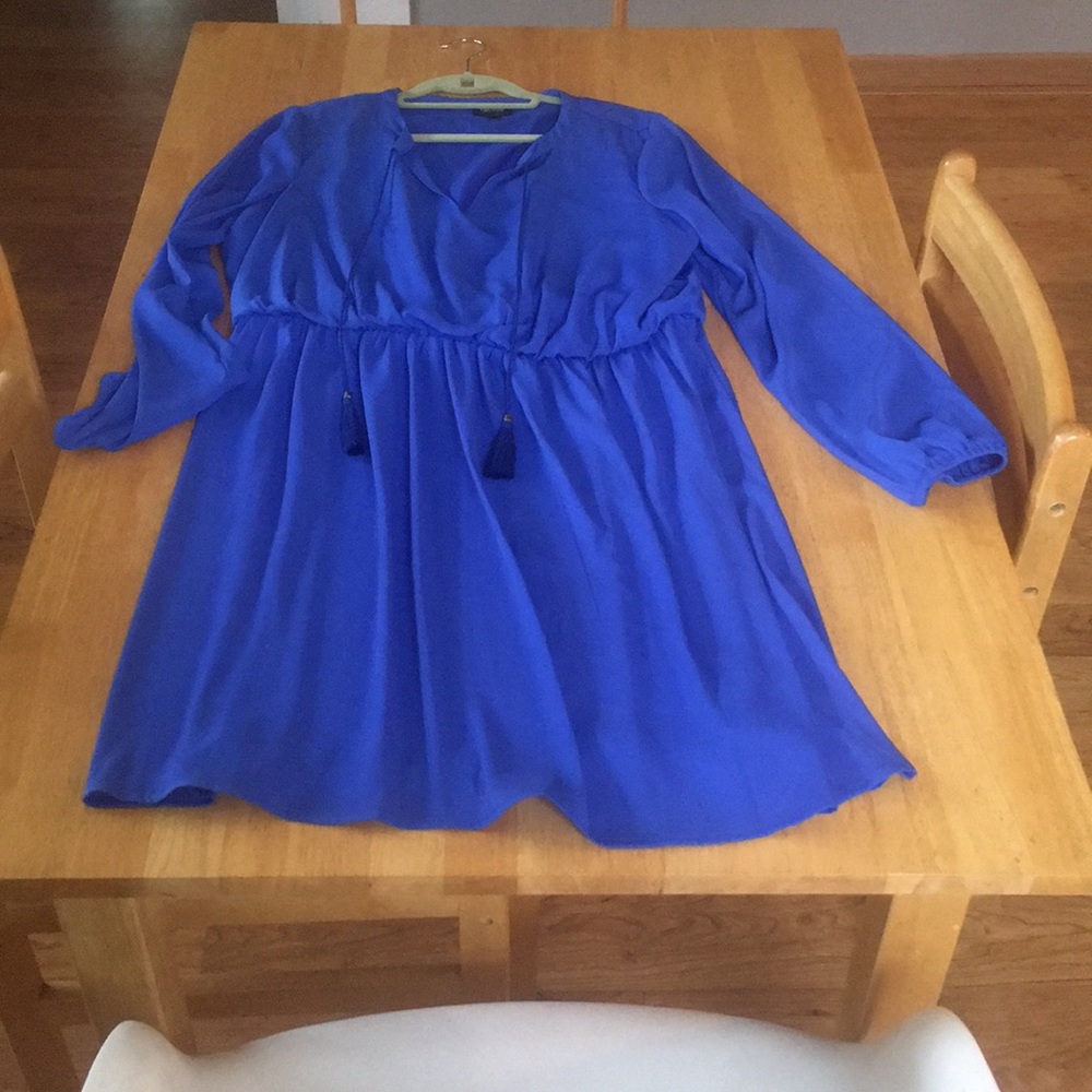 Blue Tassel Dress - Size 16
